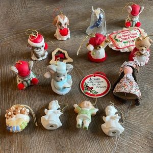 Sixteen Vintage Christmas Ornaments from 1980’s